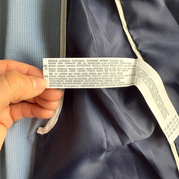 Zara Men's Sport Coat Blazer Blue Sz 42 Large L Business Casual Lightweight - Picture 12 of 14